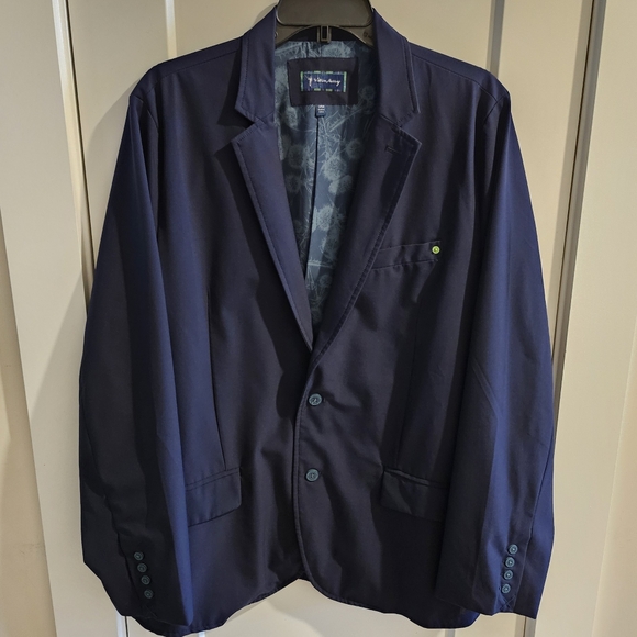 William Murray Golf 2-Button Performance Blazer - Navy Blue - Size Large 44R